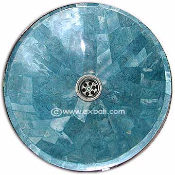 Blue coral washbasin
