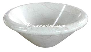White marble  vase style handbasin