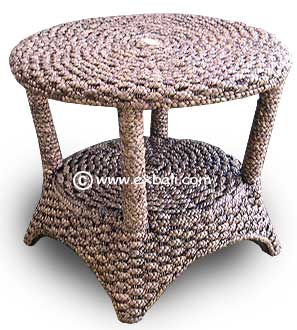 Circular side table