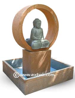 Sitting Buddha water feature