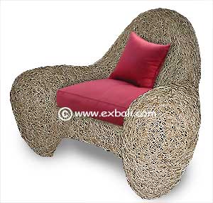 ZOOM chair made from Wiggly rattan
