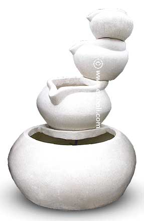 White terrazzo Water feature