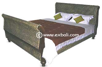 Woven Sleigh bed