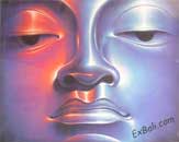 Neon Buddha painting
