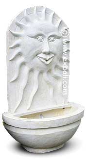 Balinese Sun face water feature