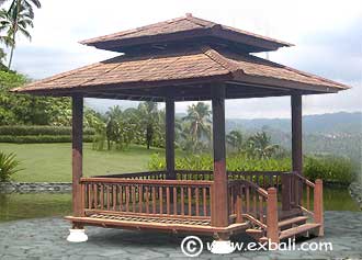 Shingle roof gazebo