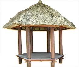 Hexagonal Balinese gazebo