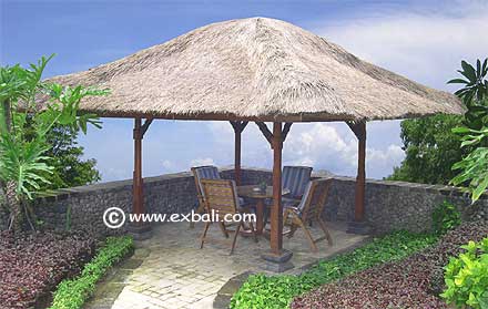 Gazebo with a view.