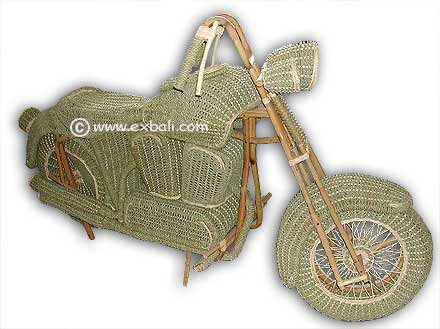 Harley Davidson Motorcycles made from Cane