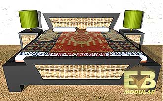 Knockdown modular bed