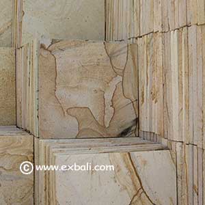 Yellow white stone. 