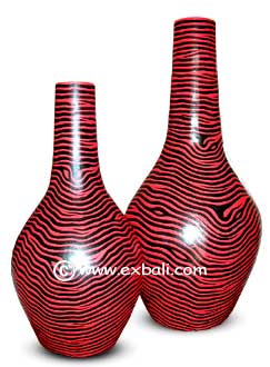 Painted vase set