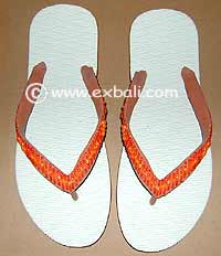 Jandals with beads