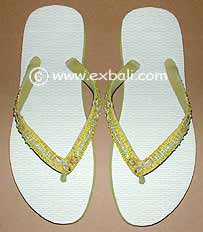 Jandals with beads