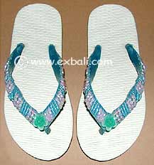 Jandals with beads