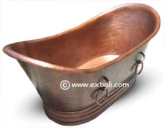 Copper bathtubs from Bali
