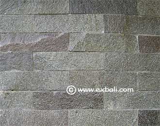 Cut slate wall example