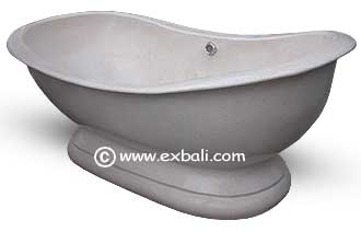 formal terrazzo bathtub design