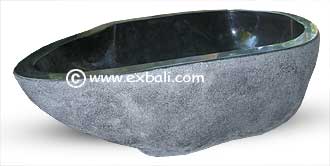 Textured terrazzo bath tub