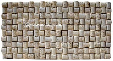Textured mosiac wall cladding stone
